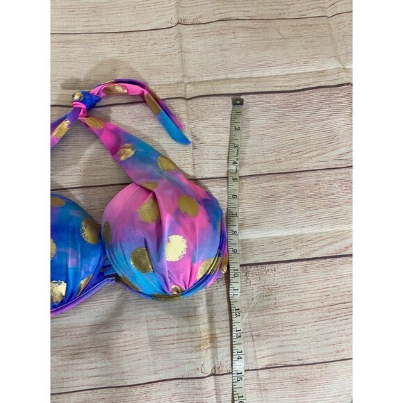Venus Women's Multi Color Padded Under Wired Halter Bikini Top - D - Picture 6 of 10